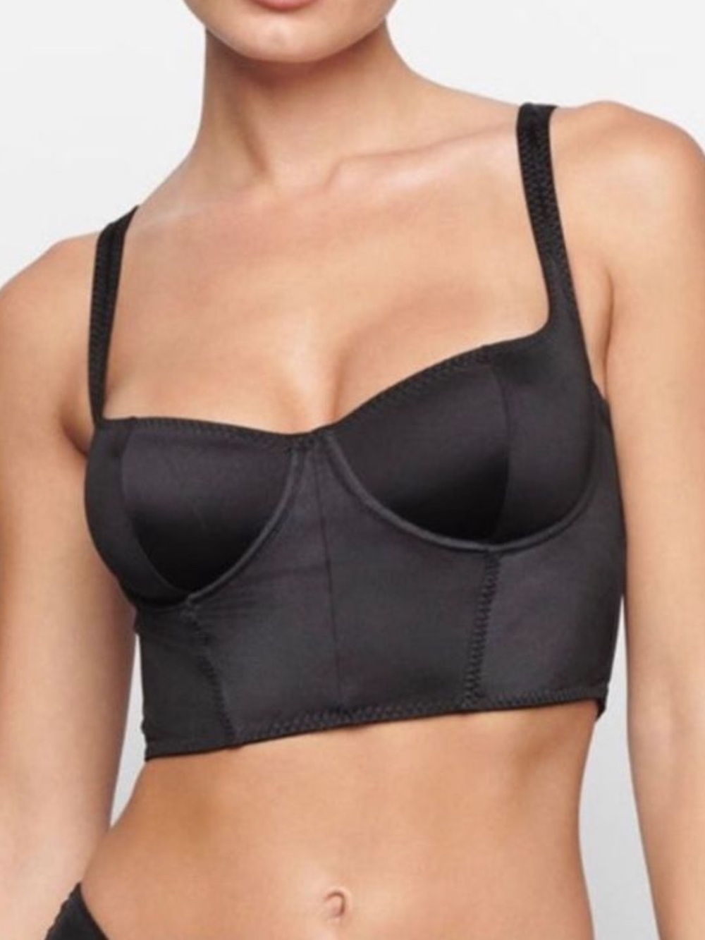 Skims corset Demi bra color onyx size 44B NWT